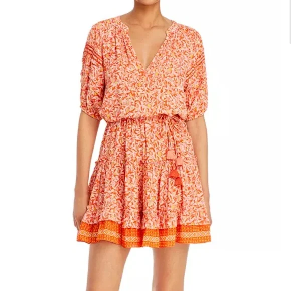 Poupette St. Barth Women's Bona Mini Dress size Medium - Picture 3 of 7